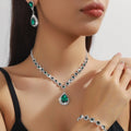 Orvik Bridal Jewelry Set — Sunflower Diamond Radiance for Your Wedding Day