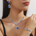 Orvik Bridal Jewelry Set — Sunflower Diamond Radiance for Your Wedding Day
