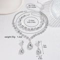 Orvik Bridal Jewelry Set — Sunflower Diamond Radiance for Your Wedding Day