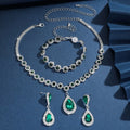 Orvik Bridal Jewelry Set — Sunflower Diamond Radiance for Your Wedding Day