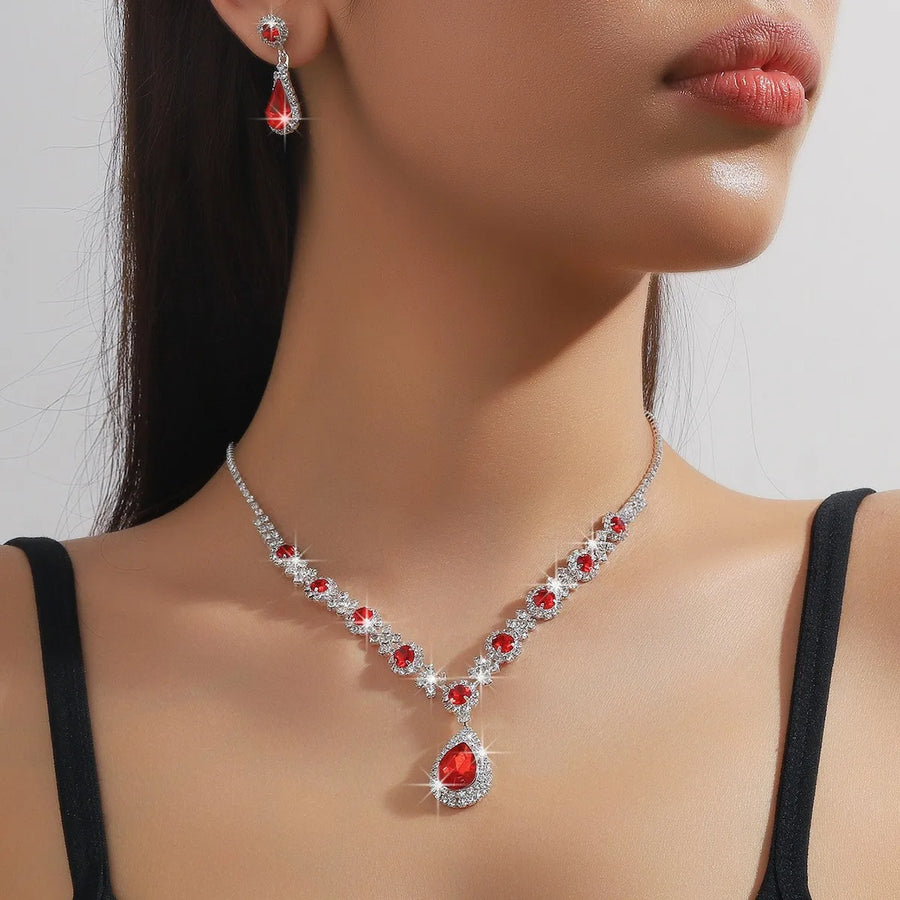 Orvik Bridal Jewelry Set — Sunflower Diamond Radiance for Your Wedding Day