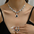 Orvik Bridal Jewelry Set — Sunflower Diamond Radiance for Your Wedding Day