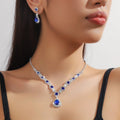 Orvik Bridal Jewelry Set — Sunflower Diamond Radiance for Your Wedding Day