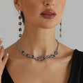 Orvik Crystal Jewelry Set — Geometric Noir Elegance for Every Evening