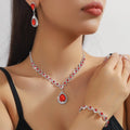 Orvik Bridal Jewelry Set — Sunflower Diamond Radiance for Your Wedding Day